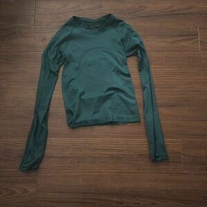 lululemon size 0 dark green top